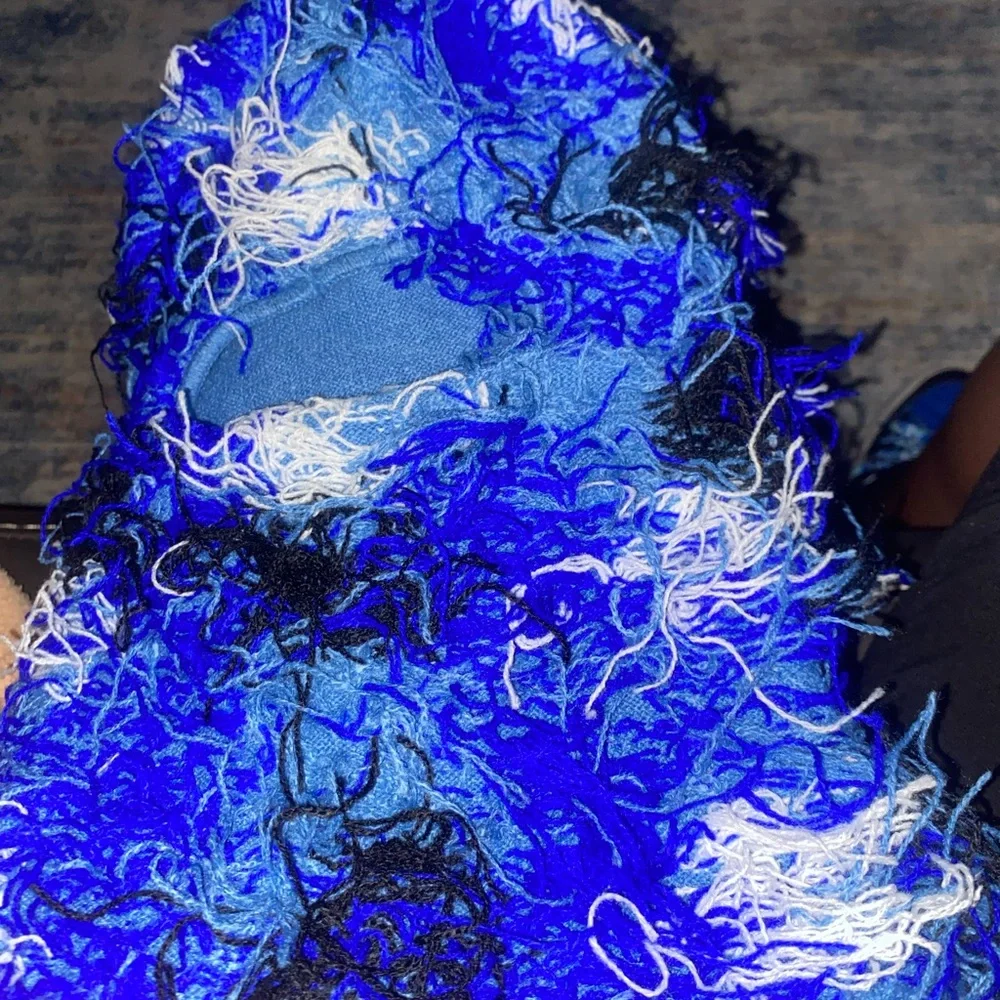 Blue and Black Kids Face Mask